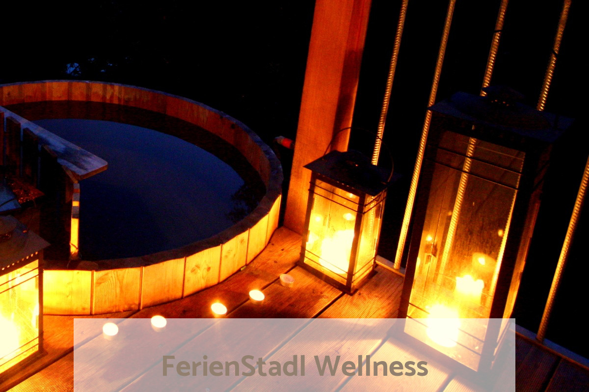 Wellness Luxus Almhütte in Alleinlage (FerienStadl) - HotPot - Schwimmteich - Sauna - Regendusche